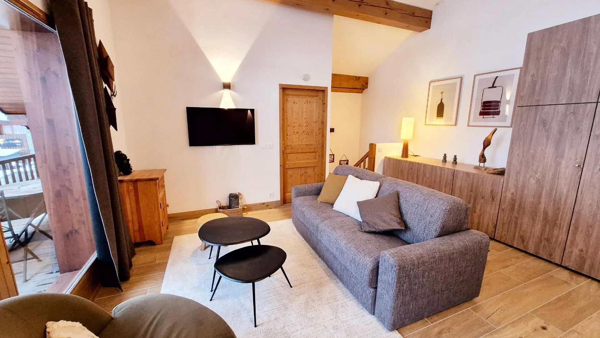 Duplex Renove Au Centre Avec Parking Et Wifi - Fr-1-755-26 Apartman La Plagne