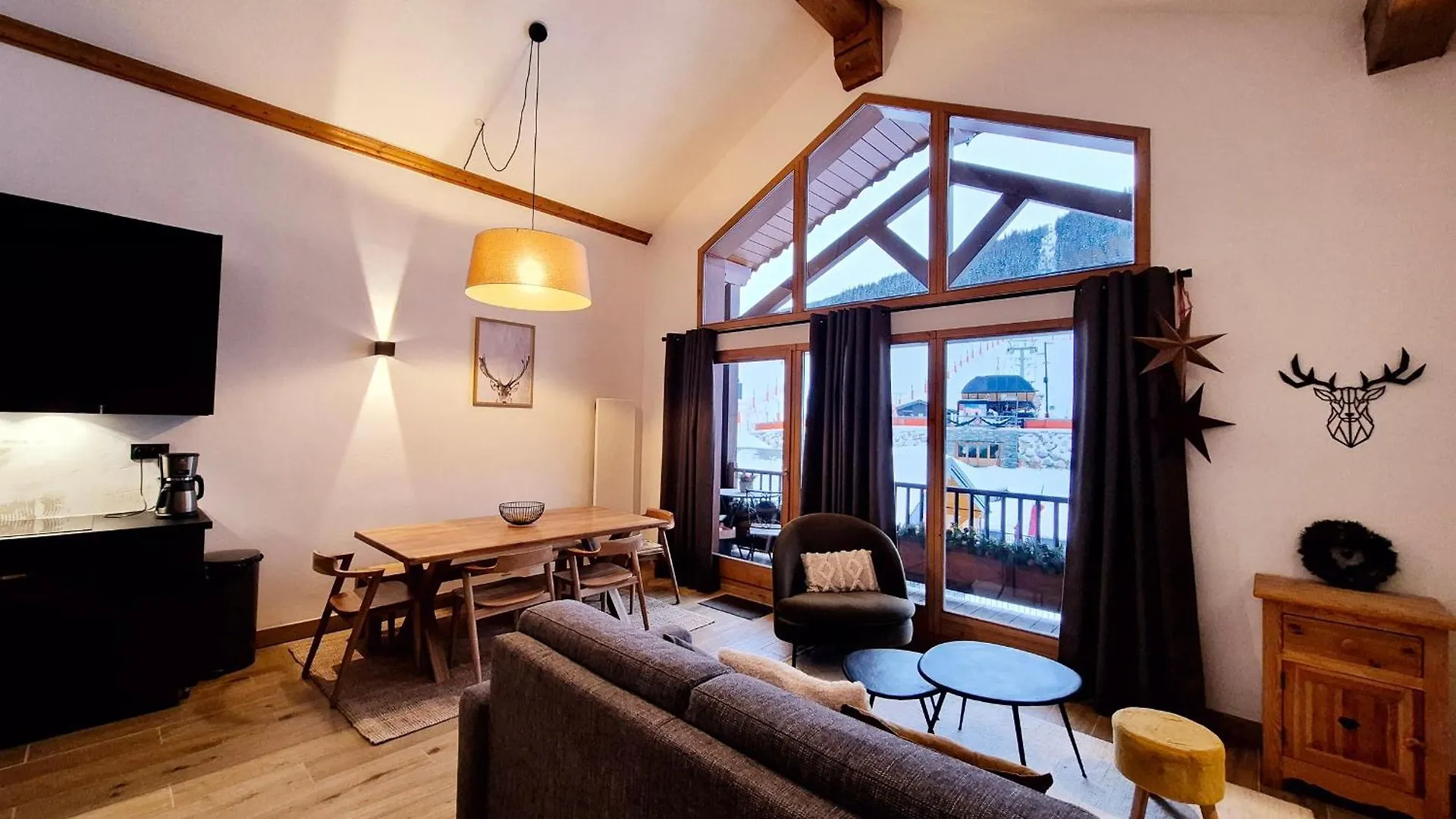 Duplex Renove Au Centre Avec Parking Et Wifi - Fr-1-755-26 Apartman La Plagne Franciaország